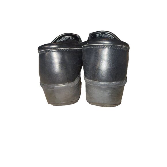 TredSafe EnduroPro Black Leather Clogs Slip Resistant Shoes Women’s Size 7 - Picture 3 of 5